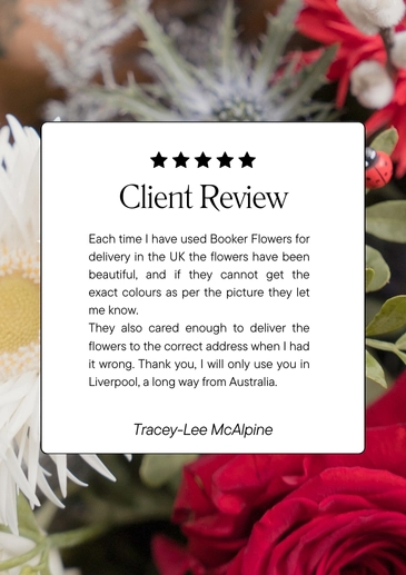 Google Review at Booker Flowers Liverpool